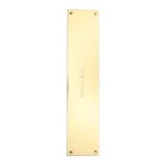 M Marcus Heritage Brass Fingerplate 350 x 76mm